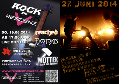 Exotoxis - New Gigs June 2014